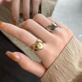 thumbnail image 2 of YOBEST Silver Color Big Rings for Women Accessories New Trendy Elegant Simple Smooth LOVE Heart Party Jewelry Birthday Gifts, 2 of 4
