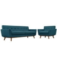 thumbnail image 2 of Modway Engage Armchair and Sofa Set of 2 in Azure, 2 of 6