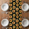 thumbnail image 6 of Orange Sunflowers Fall Table Runner - 72 Inch Long, Kitchen Dining Table Runner Dresser Scarves, Thanksgiving Botanical Floral Farmhouse Decor for Coffee Tables Wedding Party Banquet, 6 of 8