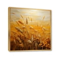 thumbnail image 2 of Designart "Harvested Gold I" Abstract Landscape Floater Framed Canvas Print, 2 of 7