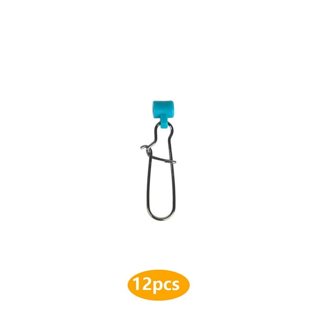 Greeniant 12 piezas de conector de diapositivas de línea de pesca con broches de presión de agua salada Verde