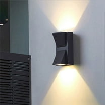 Outdoor Wall Light under $5! kkbbma Outdoor Wall Light, Black Engineering Plastic Waterproof Porch Light, LED Wall Mount Fixture for Garden Patio