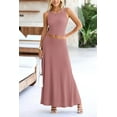 thumbnail image 4 of PRETTYGARDEN Women's 2 Piece Maxi Skirt Sets Casual Summer Knit Cropped Tank Top High Waisted Long Skirts Outfit, 4 of 10