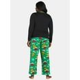 thumbnail image 3 of Dr. Seuss Women’s Merry Grinchmas Matching Family Pajama Set, 2-Piece, Sizes S-3X, 3 of 6