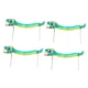 thumbnail image 5 of 4 piezas de serpiente china DIY, kits de materiales hechos a mano, juguetes educativos decorativos para niños Cian, 5 of 9