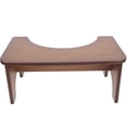 thumbnail image 1 of OULII 1Pcs Bathroom Stool for Toilet Multi-functional Bamboo 14.6x7.9x6.7in, 1 of 5