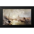 thumbnail image 2 of Unterberger, Franz Richard 14x10 Black Modern Framed Museum Art Print Titled - The Pool of London, 2 of 5
