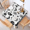 thumbnail image 2 of Happy Halloween Square Table Cover Wrinkle Resistant Washable Tablecolths Pumpkin Spooky Table Cover for Halloween Background Indoor and Outdoor Birthday (42x42in), 2 of 6