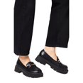 thumbnail image 3 of Faith Womens Nola Snaffle Detail Chunky Heel Loafers, 3 of 4