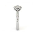 thumbnail image 2 of Side Halo 14K White Gold Diamonds Classic Ring, 2 of 4
