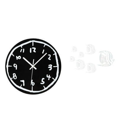 Wall Sticker Wall Clock Non Ticking Silent Decorative Clocks Graffiti Numbers Acrylic for Living Room Bedroom Office