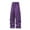 Purple, variant on CQONEPT Men's Parachute Pants Wide Leg Loose Fit Pant Elastic Waist Drawstring Outdoor Active Trousers with Pockets Purple 2XL