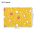 thumbnail image 4 of Yayeee Bath Rugs for Bathroom Floor Set of 2 Non Slip Fluffy Soft Absorbent Mat, White Stars, 4 of 7