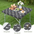 thumbnail image 4 of Dachshund Square Fitted Tablecloth with Elastic Edge,Square Table Cover,Washable Elastic Table Cover for Home Kitchen Party Decor 34"x34", 4 of 6