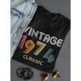 thumbnail image 3 of Classic Vintage Since 1974 Women T-Shirt, Female 3X-Large, 3 of 4