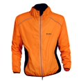 thumbnail image 1 of WOLFBIKE Cycling Jacket Jersey Long Sleeve Wind Coat, Color: Orange, Size: XL, 1 of 3