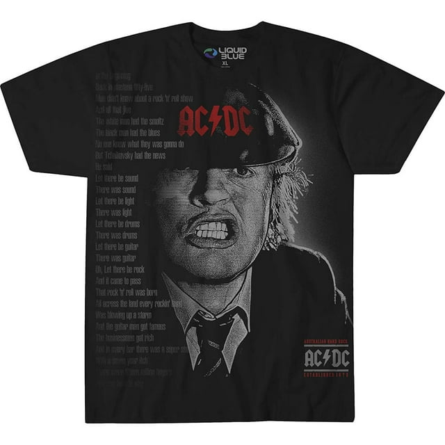 AC/DC - Big Face Angus Mens T Shirt
