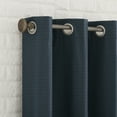 thumbnail image 3 of Sun Zero Arlo 2-Piece Textured Thermal Insulated Room Darkening Grommet Curtain Panel Pair, Navy, 40"W x 63"L, 3 of 9