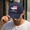 thumbnail image 5 of 9/11 Never Forget American Flag Baseball Cap - 9.11.01 Twin Towers Vintage Washed Cotton Patriot Day Commemorative Hat, Adjustable Unisex Dad Cap for Men and Women, 5 of 6