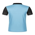 thumbnail image 5 of COSFO Men Polo Shirts Casual Mesh Short Sleeve Striped Shirt Moisture Wicking Collared Loose Fit Golf Pullover Tops, 5 of 7