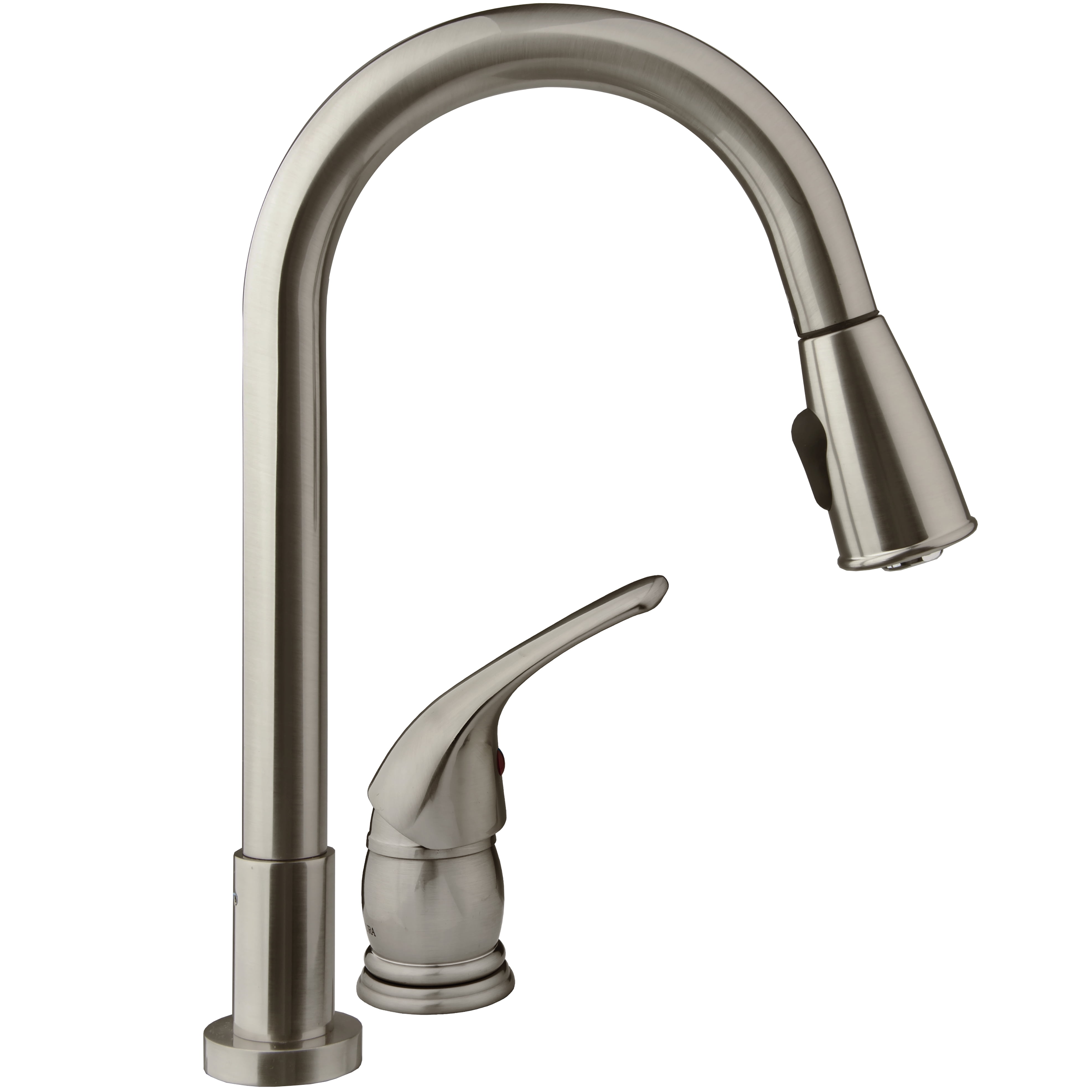 Dura Faucet Pull-Down RV Kitchen Faucet - Brushed Satin Nickel