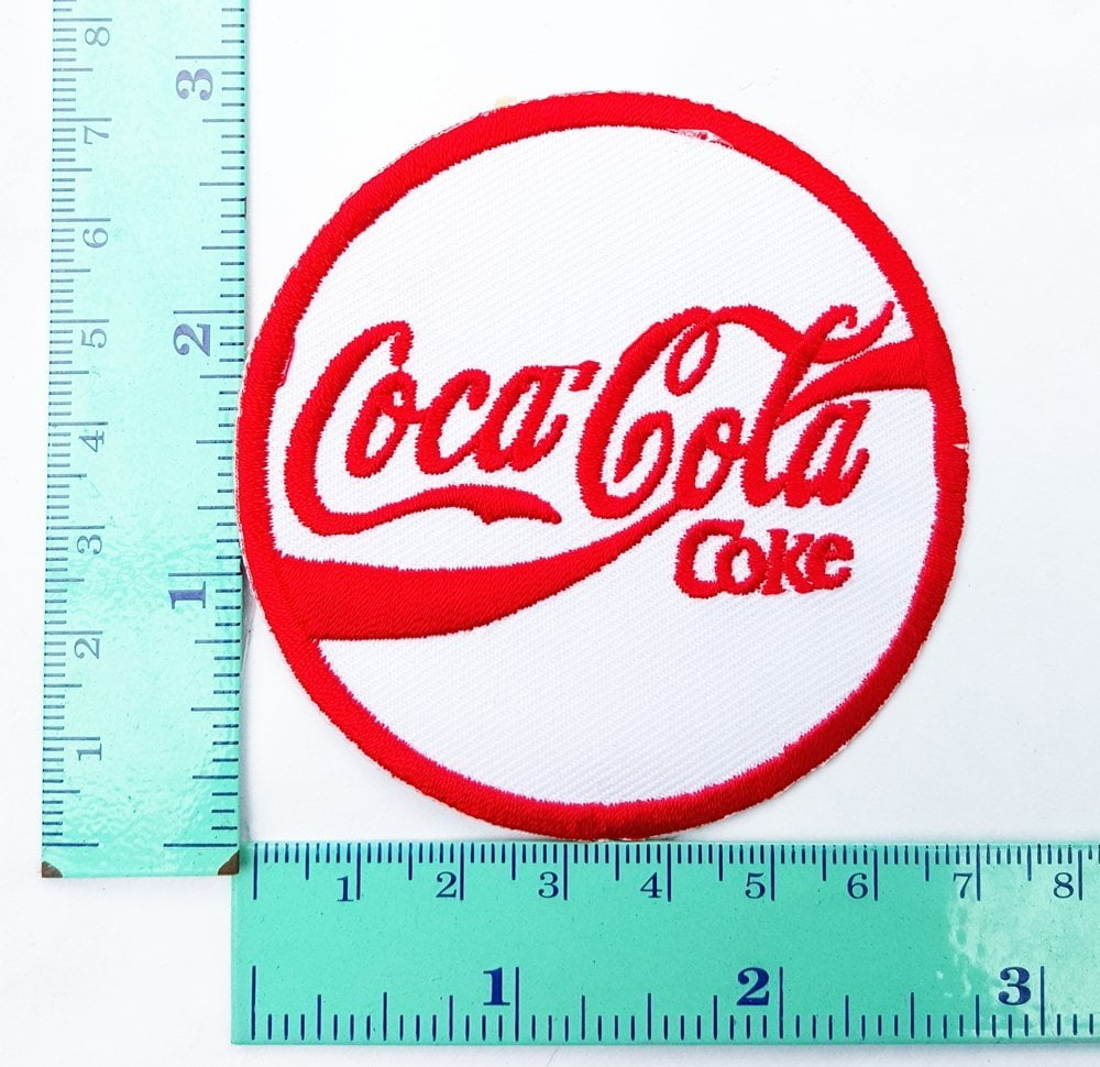 Drink Coca Cola Coke USA Bügelflicken Uniform Aufnäher Emblems Patch grün-rot 