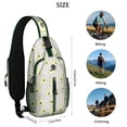 thumbnail image 5 of Crossbody Sling Backpack for Women Men Avocados Face Avocado Plant Shoulder Sling Crossbody Casual Chest Bag for Travel Sports Running Hiking, 5 of 6