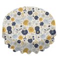 thumbnail image 2 of Pioneer Flower Floral Print Pattern Round Tablecloth 60 X 60 Inch, Wrinkle Resistant Wipeable Table Cloth for Kitchen Dining Picnic Patio Party, 2 of 6