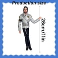 thumbnail image 3 of 11" Michael Plush Figure, Bendable Flexible Internal Wire Frame Poseable Stuffed Doll, Ugly Cute Pillow-Style Plush Toy, Iconic Stage Look Collectible Gift for MJ Fans, 3 of 9