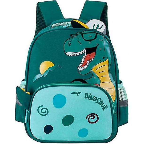 Mochila Preescolar Niño Dinosaurio De La Historieta Del Bolso De