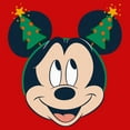 thumbnail image 2 of Boy's Mickey & Friends Christmas Tree Ears Graphic Tee Red Medium, 2 of 4