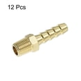 thumbnail image 3 of Conectores de manguera de latón 12 piezas 1/4" Barbx1/8" NPT macho, 3 of 6