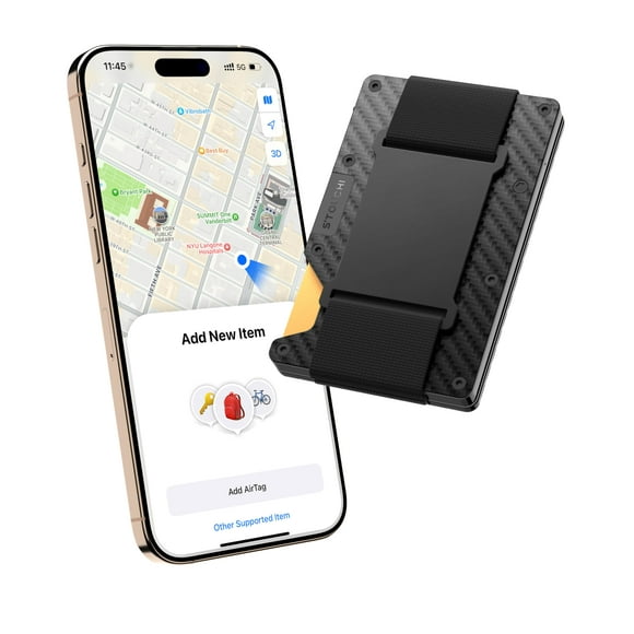 Cartera inteligente rastreable Stouchi Find My Wallet para hombre