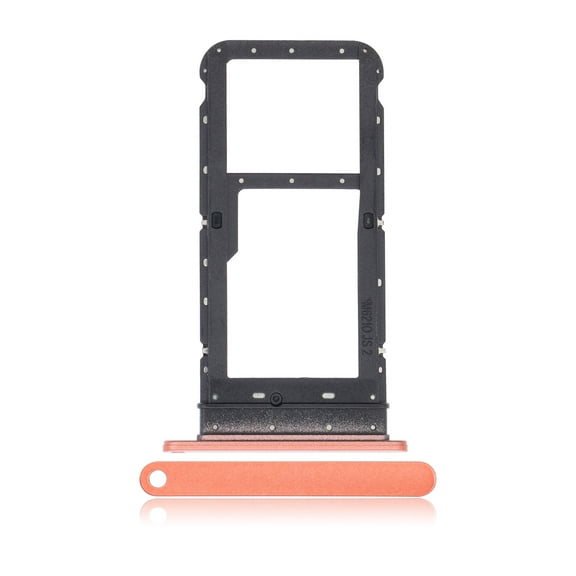 Replacement Dual Sim Card Tray Compatible For Motorola Moto E7 (XT2095 / 2020) (Red)