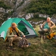 thumbnail image 2 of Goplus 4 Person Instant Pop-up Camping Tent 2-in-1 Double-Layer Waterproof Tent Green, 2 of 10