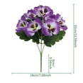 thumbnail image 3 of Zmeidao Artificial Pansy Flowers for Outdoors, Artificial Plants Pansies Plastic Silk Faux Pansy for Indoor Outside Garden Porch Pots Patio Decor, 3 of 9