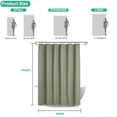 thumbnail image 6 of Yiannan Waffle Weave Fabric Shower Curtain ,Sage,71"Wx72"L, 6 of 6