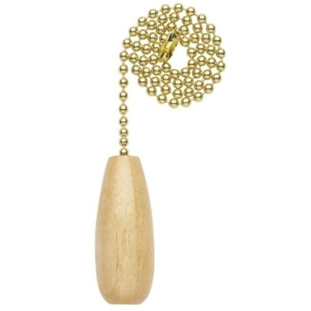 - Light Fixture Pull Chain With Wooden Handle