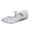 White, variant on Xijirk Kids Girls Shoes Elegant Design Jelly Material Elegant Style Comfortable Footwear Cute Dance Sandals For Party Wear,Black,4-4.5 Years