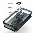 thumbnail image 4 of Feishell Clear Cover for iPhone 11 Pro Max,with Ring Holder,Drop Protection Built-in Metal Plate Support Magnetic Car Mount Soft TPU Bumper Frame Transprent Premium Acrylic Phone Case,Navyblue, 4 of 10