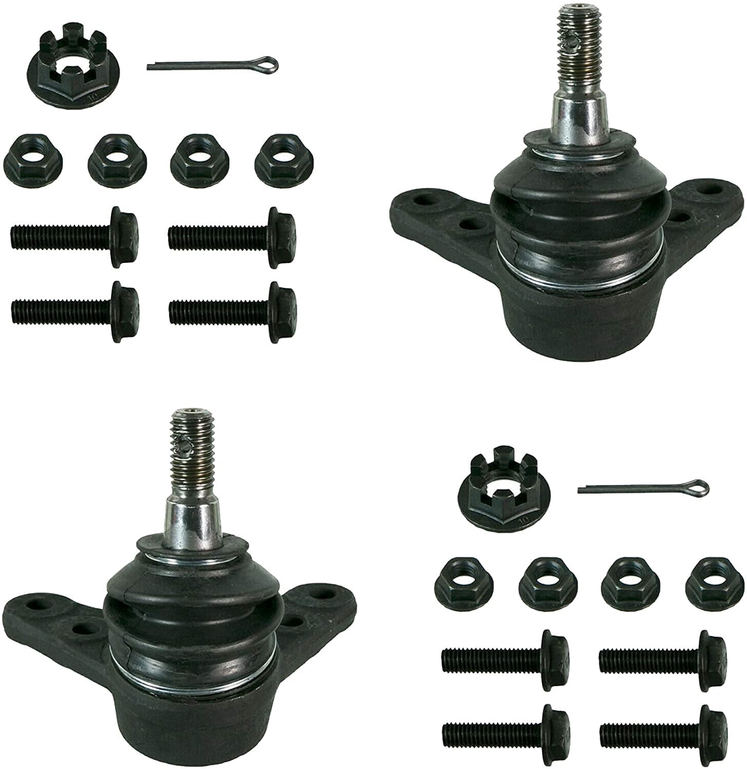 Detroit Axle - 2WD Front 12pc Suspension Kit for 2004-2006 Chevy Colorado GMC Canyon Isuzu i-280, 4 Upper & Lower Ball Joints, 4 Inner & Outer Tie Rods, 2 Sway Bars, 2 Boots, Replacement