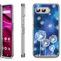 Shockproof Phone Case for T-Mobile Revvl 8, by OneToughShield - Dandelion Stars