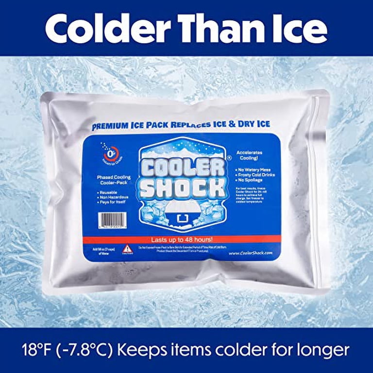 Lot 3 Packs De Glace Réutilisables - Longue Durée - Pour Glacière Et Sac à Déjeuner - Cooler Shock