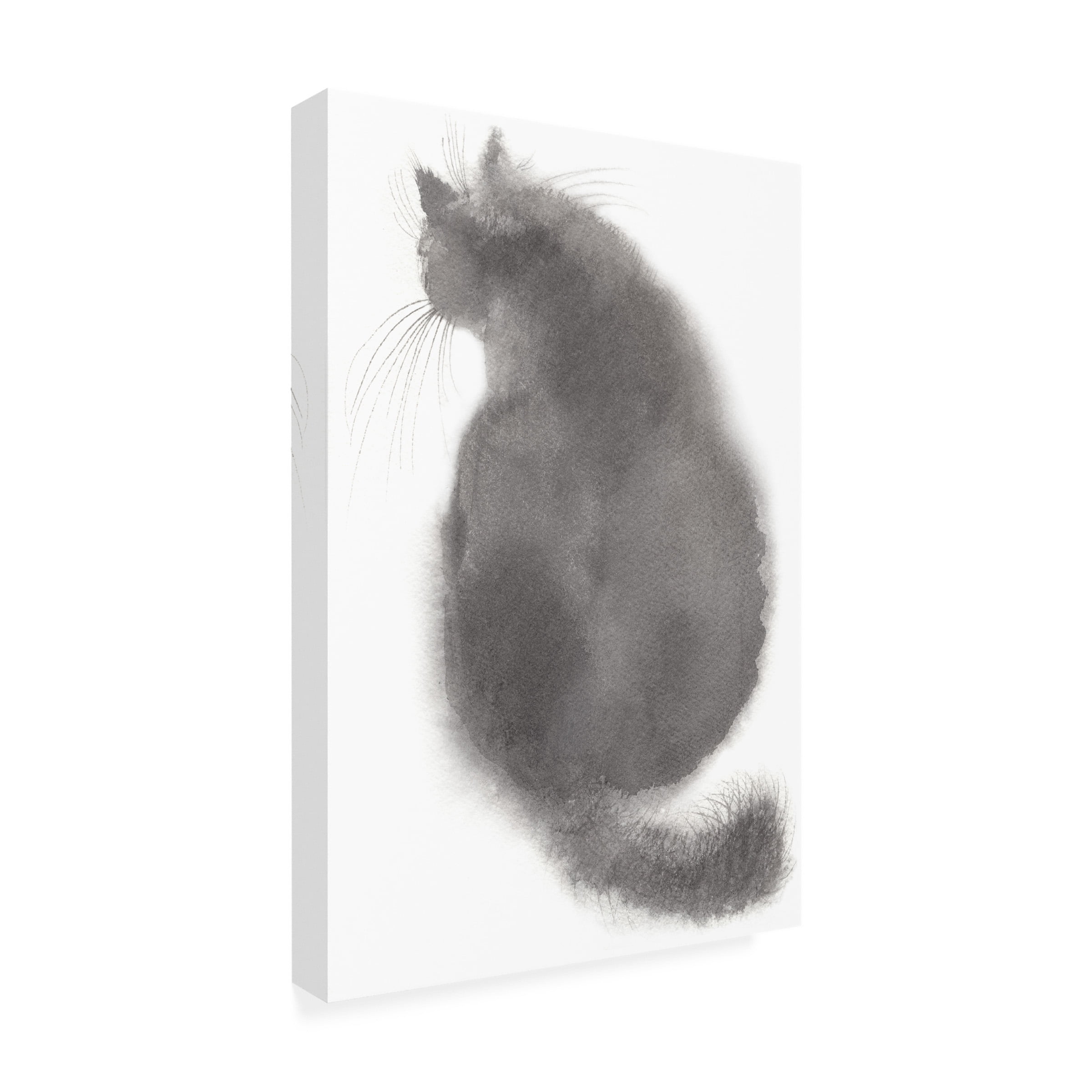 Elena Bolgova 'Grey Cat' Canvas Art