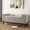Gray, variant on Danolapsi 46.5" Storage Bench Ottoman,Upholstered End of Bed Bench with Button-Tufted Design, Rolled Arms & Vintage Rivets, Large Shoe Cabinet for Bedroom, Entryway, Living Room, Closet