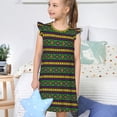 thumbnail image 4 of Balery Carnival Mardi Gras Camisón de princesa para niñas, pijama de algodón con mangas abullonadas, suave y bonito.-XX-Large, 4 of 6