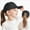 Black, variant on KPOPLK Kids Baseball Hat Visor Little Girl Sun Protection Hat Ponytail Hole Sun Hat Beach Sun Hat for Children(2-8 Years,Black)