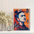 thumbnail image 2 of Frida Kahlo Portrait Canvas Wall Art 15.75x11.81 Inches, 2 of 8