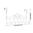 thumbnail image 5 of Tupukom Over The Door Hooks for Hanging 7 Tri Hooks for Hanging Towel Robe Coat Bathroom Bedroom Drying Racks for Laundry, 5 of 6