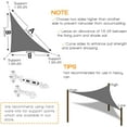 thumbnail image 3 of Shade&Beyond Sun Shade Sail 16'X16'X16' Outdoor Sun Shade Canopy, UV-Blocking Cover for Patio, Garden & Backyard,dark gray, 3 of 6